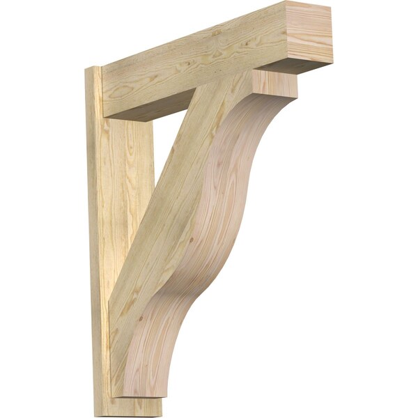 Ekena Millwork Funston Block Rough Sawn Outlooker, Douglas Fir, 8"W x 36"D x 40"H OUT08X36X40FST05RDF - main